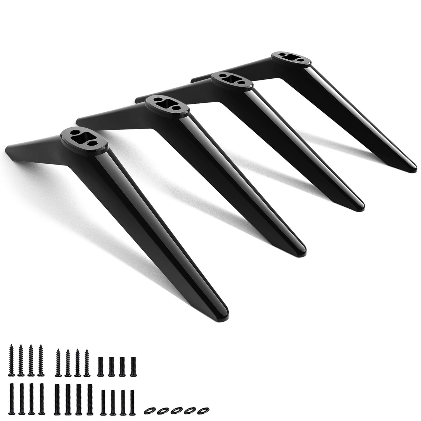 Photo 1 of (Upgraded Version) 2 Packs TV Base Stand for TCL Roku TV Legs Replacement for TCL 28" 32" 40" 43" 49" 50" 55" 58" 65" 32S359 32S355 40S355 43S455 50S525 55S435 65S455 Roku TV Legs for TCL with Screws