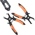 PLATATO 2 PCS Push Pin Pliers Set Auto Panel Clip and Trim Removal Tool Includes 30 Degree and 80 Degree Pliers Easily Removes Plastic Fasteners and Rivets