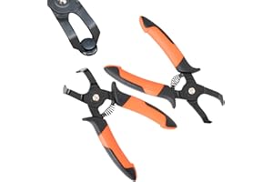 PLATATO 2 PCS Push Pin Pliers Set Auto Panel Clip and Trim Removal Tool Includes 30 Degree and 80 Degree Pliers Easily Removes Plastic Fasteners and Rivets