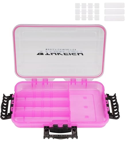 BUZBE Colony 8T (Thin) Modular Tackle Box, Customizable Waterproof Tackle Box, Plastic Organizer Box, Fishing Tackle Storage, Small Parts Box, Terminal Tackle Storage, Grey and Yellow Sports & Outdoors