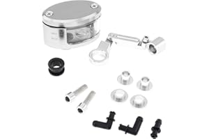 Windance Universal Motorcycle Brake Clutch Tank Cylinder Fluid Oil Reservoir Cup (Silver)