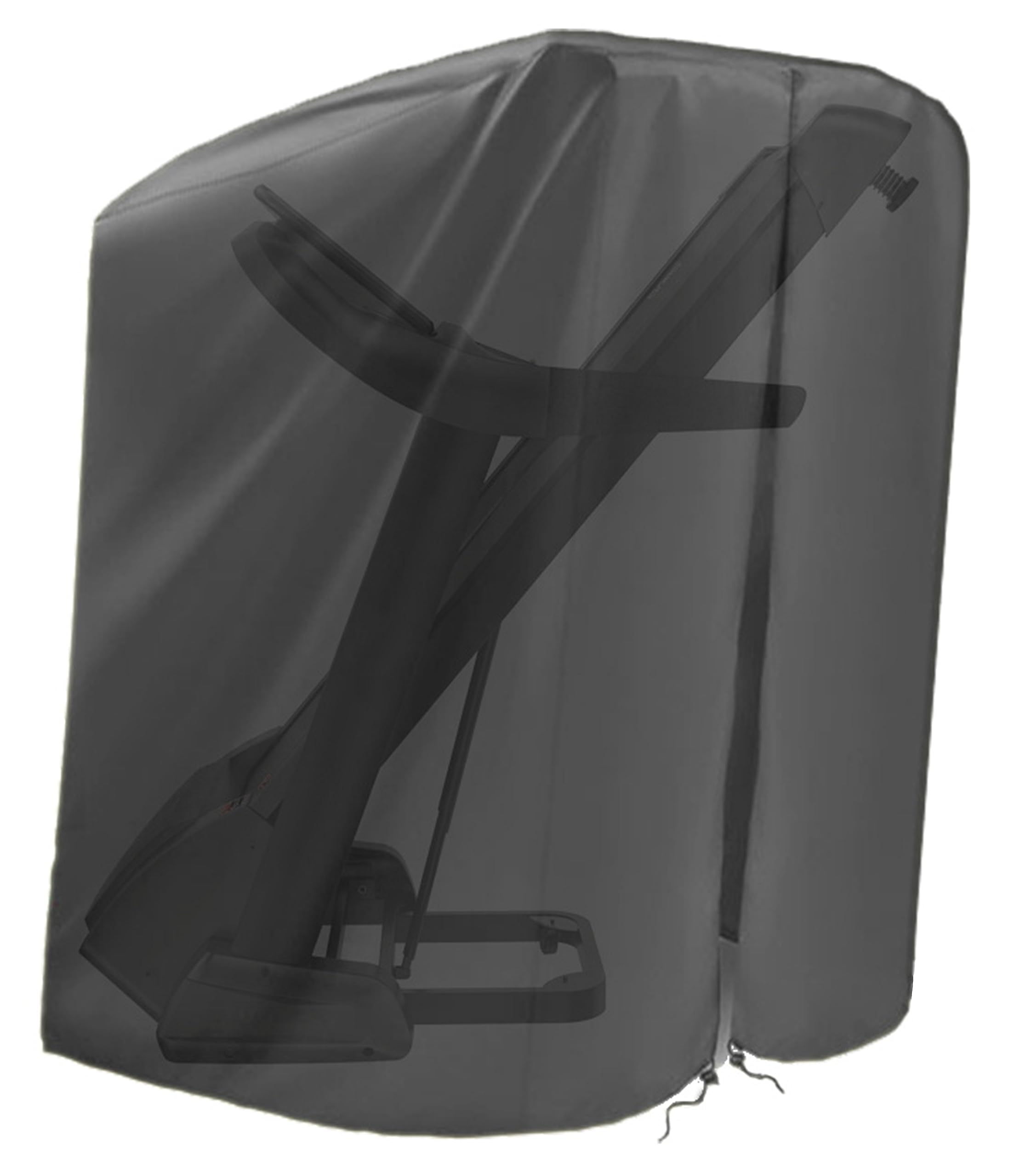 Azatemgo Treadmill Cover,Folding Treadmill Cover with Zipper and Drawstring, UV Resistant, Ripstop, Windproof and Waterproof, Suitable for Indoor or Outdoor - 95x75x160cm (Black)
