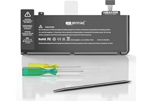 MYIYAE A1278 A1322 Battery Replacement, for MacBook Pro 13 inch Mid 2012 2010 2009 Early 2011 Late 2011 Version 10.95V 65.5Wh 6800mAh Upgraded Capacity