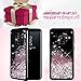 Caka Galaxy S9 Case, Galaxy S9 Glitter Case Starry Night Series Luxury Fashion Bling Flowing Liquid Floating Sparkle Glitter Girly Soft TPU Case for Samsung Galaxy S9 (Rose Gold)