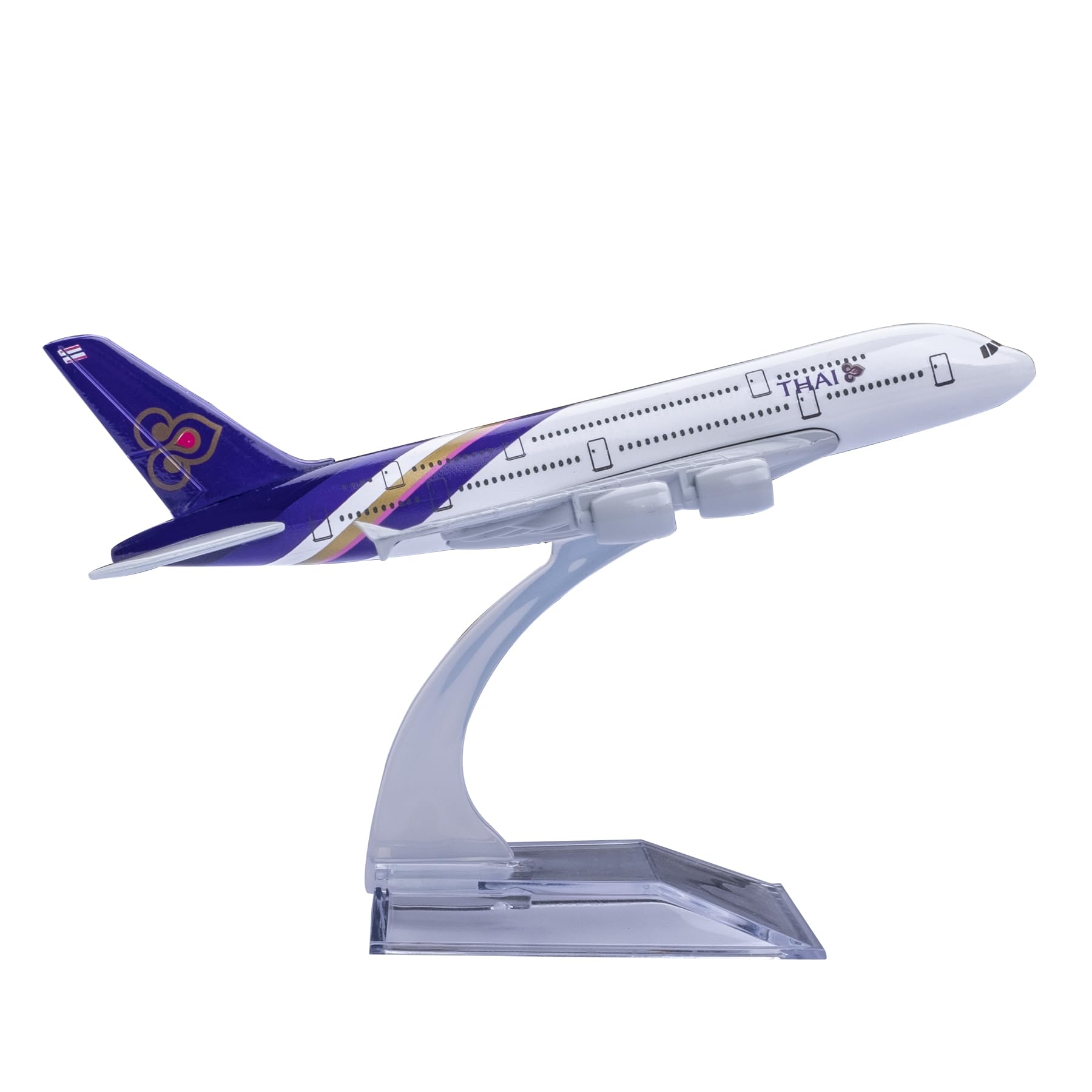 Aviation Shop 1:400 Scale Model Thai Airways Airbus 380 Airplane Diecast Metal Plane Model for Gift