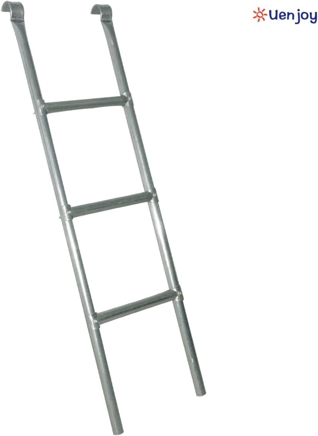 43" Height 3 Step Outdoor Safety Trampoline Ladder Stainless Heavy Duty w/Hook