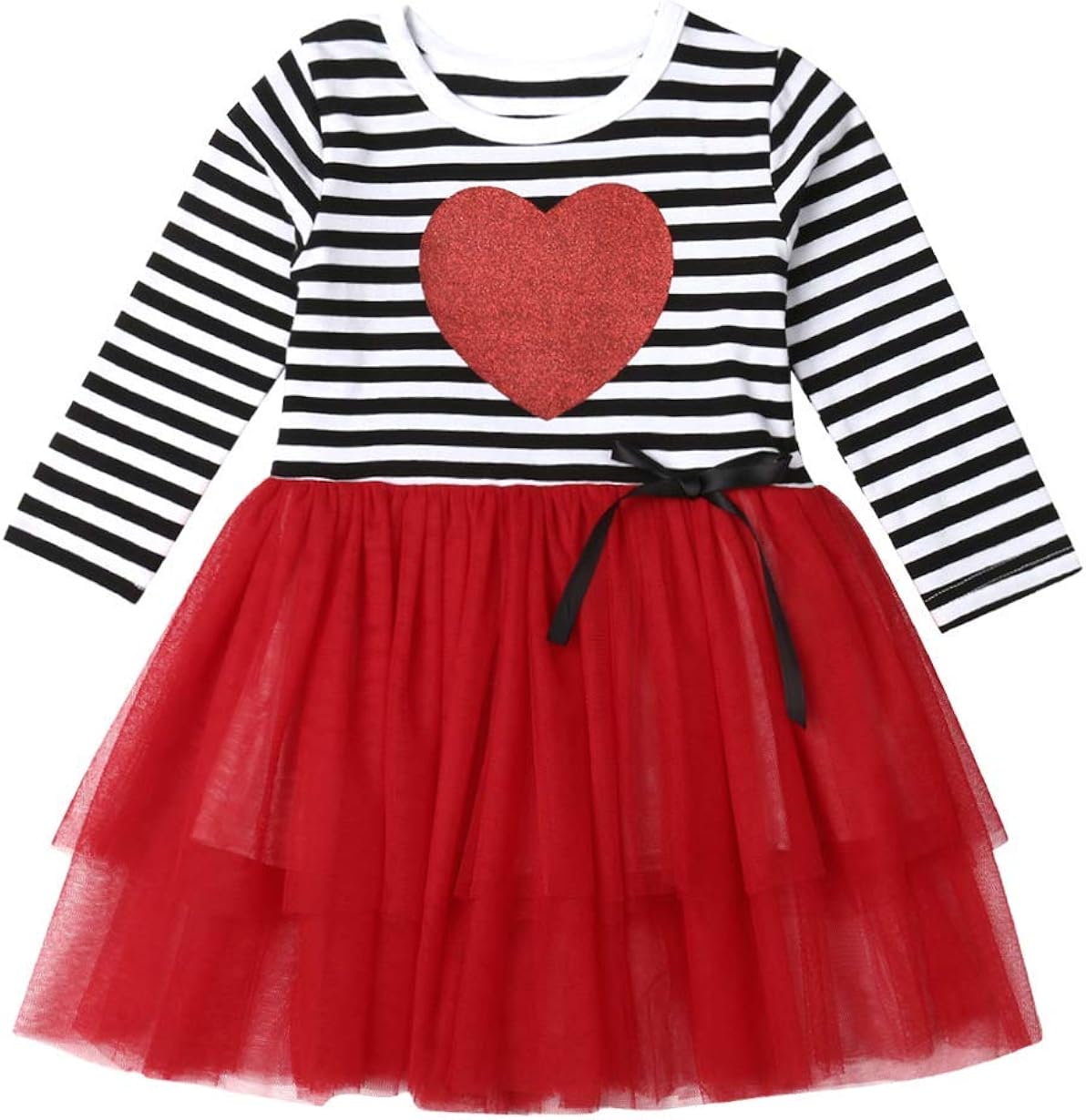 red love heart dress