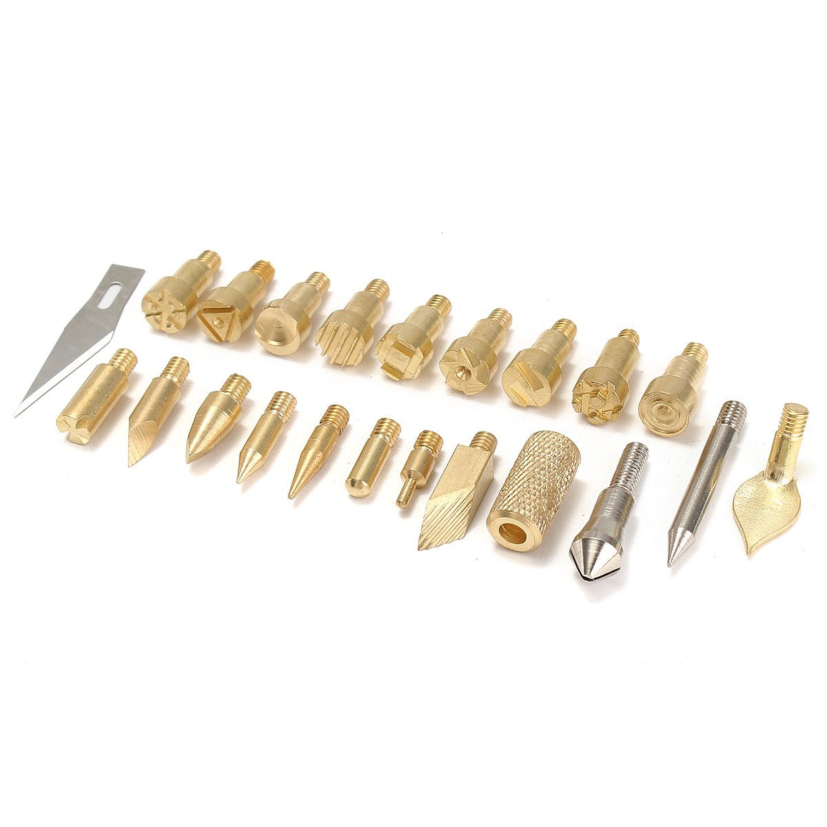 22pcs Replacement Wood Burning Pyrography Tips Set Hobby Craft AAccessorie.s Kit