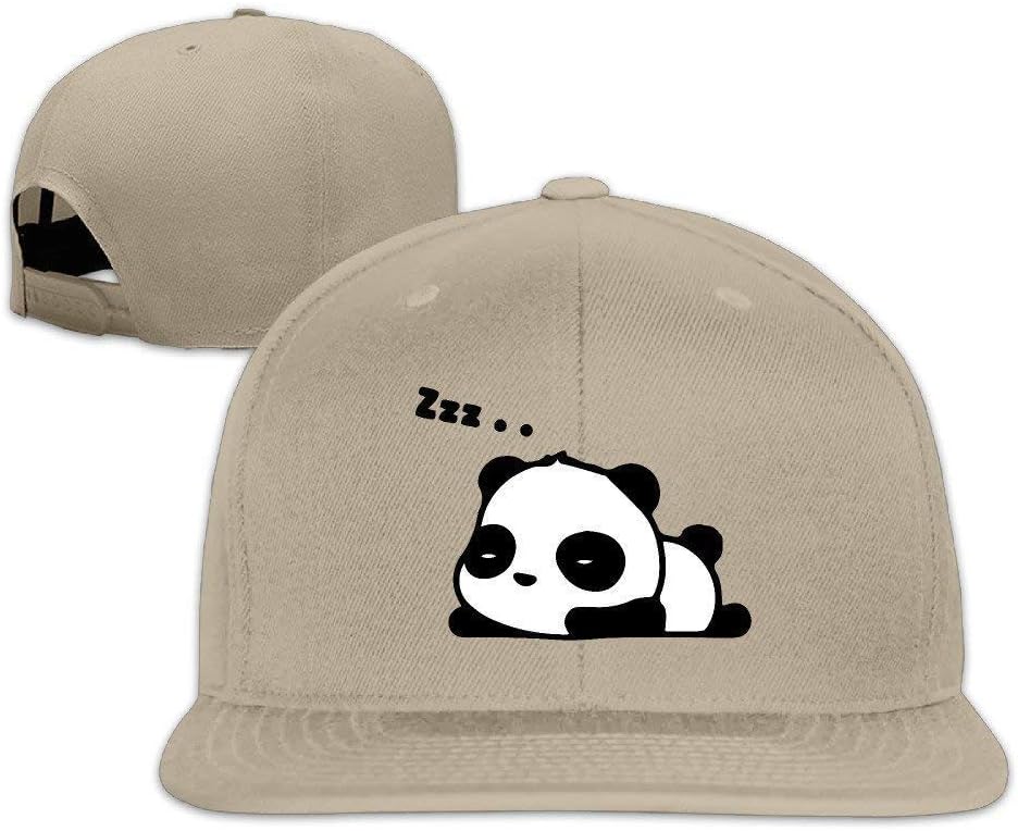 JIEKEIO Funny Baseball Caps Hats Classic Cute Sleeping Panda Flat Bill Hats Boys Adjustable ForestGreen