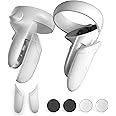Battery Covers for Meta Quest 2 Controller,DUXICEPIN Replacement Battery Covers kits,Granular non-slip design,Replacement Parts Accessories,Compatible with Oculus Quest 2 Controller