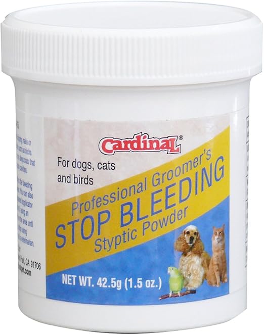 Cardinal Laboratories Gold Medal Stop Bleeding Styptic Powder for Dogs 1.5oz Pet