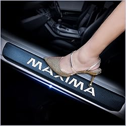 kaiweiqin 4Pcs Car Door Sill Scuff Plate Cover for