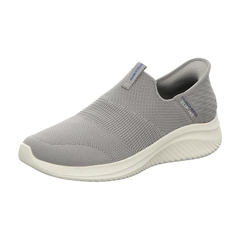 Skechers Men's Ultra Flex 3.0 Smooth Step Hands Free Slip-ins Sneaker, Grey, 11.5 Wide