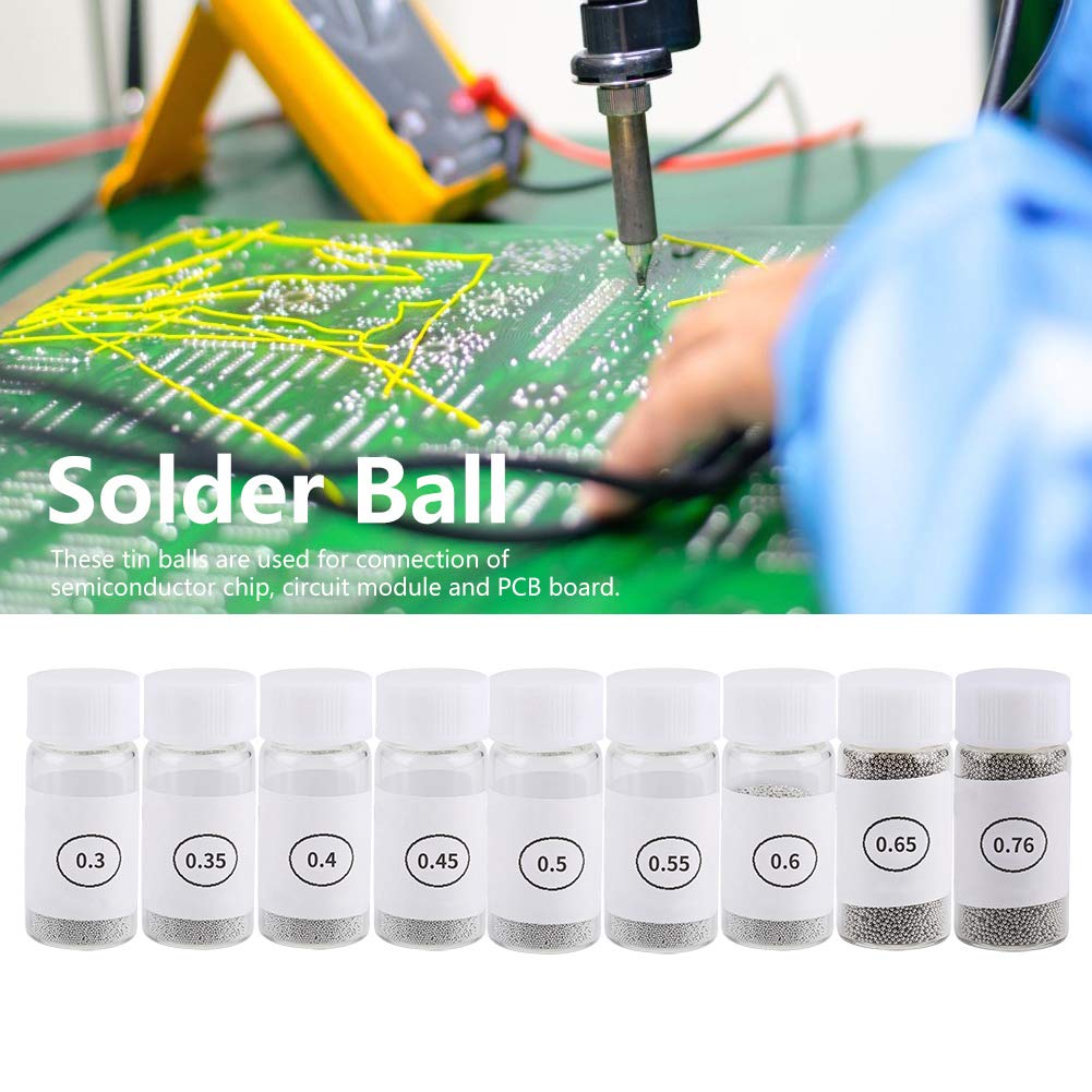 BGA Solder Ball Reballing Soldering PCB Heat Universal Stencil Balls Tin Solder Ball for GPU CPU
