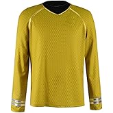 Adult Star Series Kirk/Scotty/Spock Costume Men's Spaceship Captain Officer Kirk/Scotty/Spock Cosplay Uniform Shirt