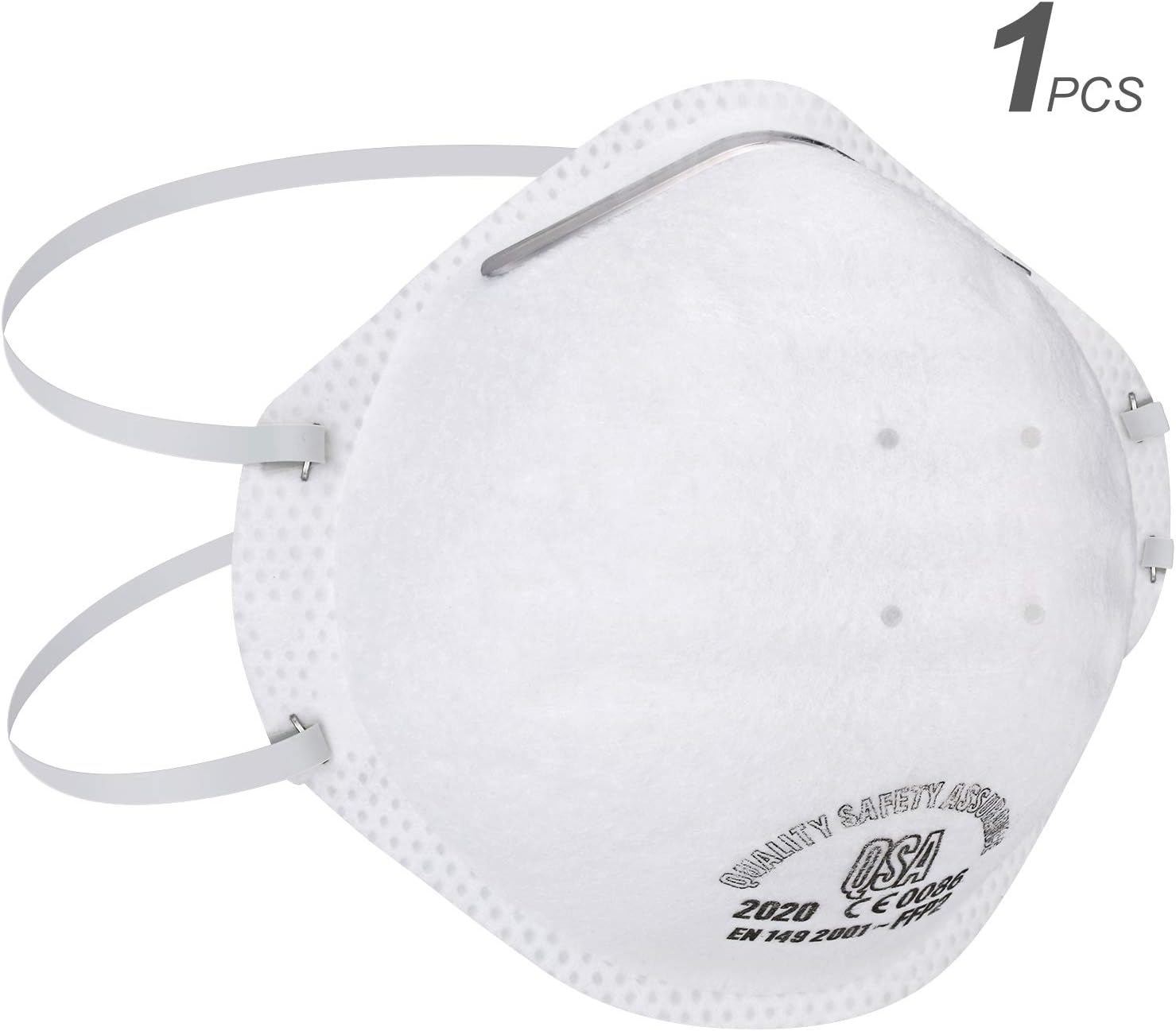 Andake N95 FFP2 Respirator Face Masks, Filtering Efficiency 99.99% 10-14 working days arrives (1 PCS)