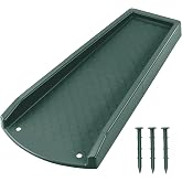 Ogutter Splash Blocks for Gutters Downspouts, 24" Downspout Extensions for Rain Water Drainage, Thickened Gutter Splash Guard with Fixing Piles(1 Pack, Green)