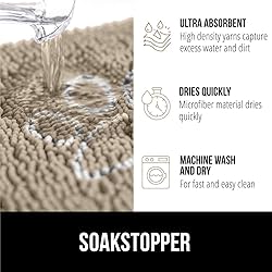 GORILLA GRIP Ultra Absorbent Grippy Doormat for