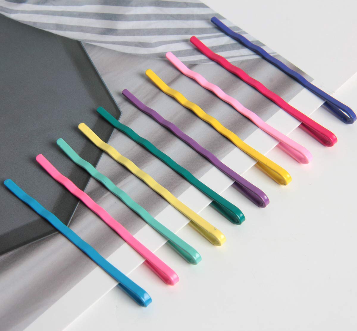 Hapy Shop 150 Pieces Color Bobby Hair Pins Hair Styling Clips with Storage Box for Women, Various Colors : Beauty