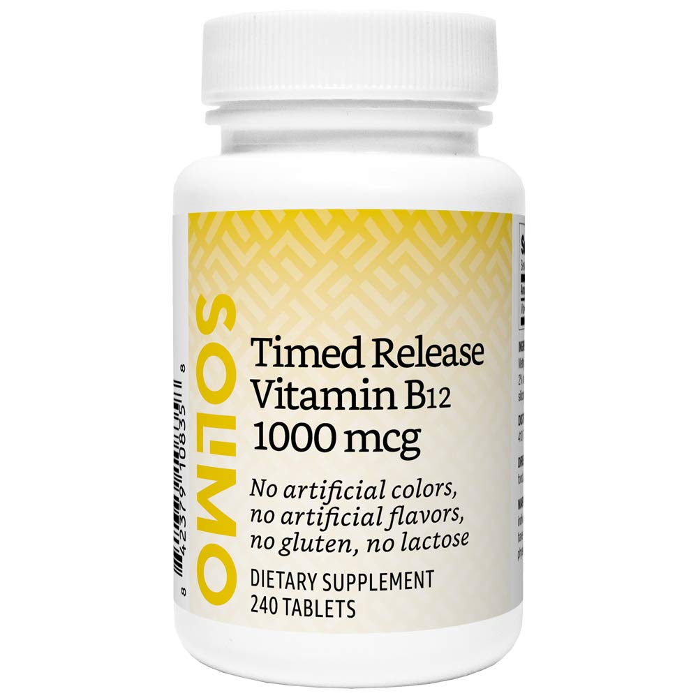 Amazon Brand Solimo Timed Release Vitamin B12 1000 mcg Normal