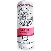 White Paw Black Cherry - Stuffed Plush Squeaky Dog Toy, Parody Beer Dog Toy - Toys for Medium, Small and Large Dogs for Dog B
