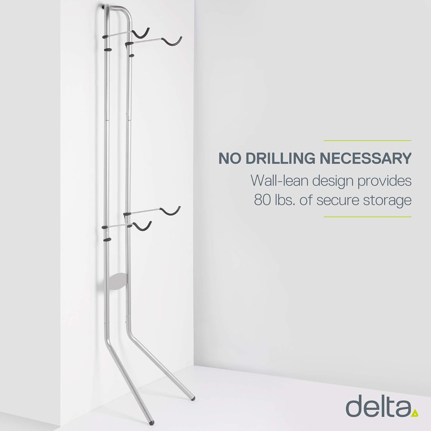 delta michelangelo canaletto two four bike gravity stand garage indoor storage adjustable