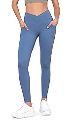 ODODOS Cross Waist Yoga Leggings for Women with