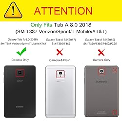 Galaxy Tab A 8.0 Case 2018, Dteck Folio Stand