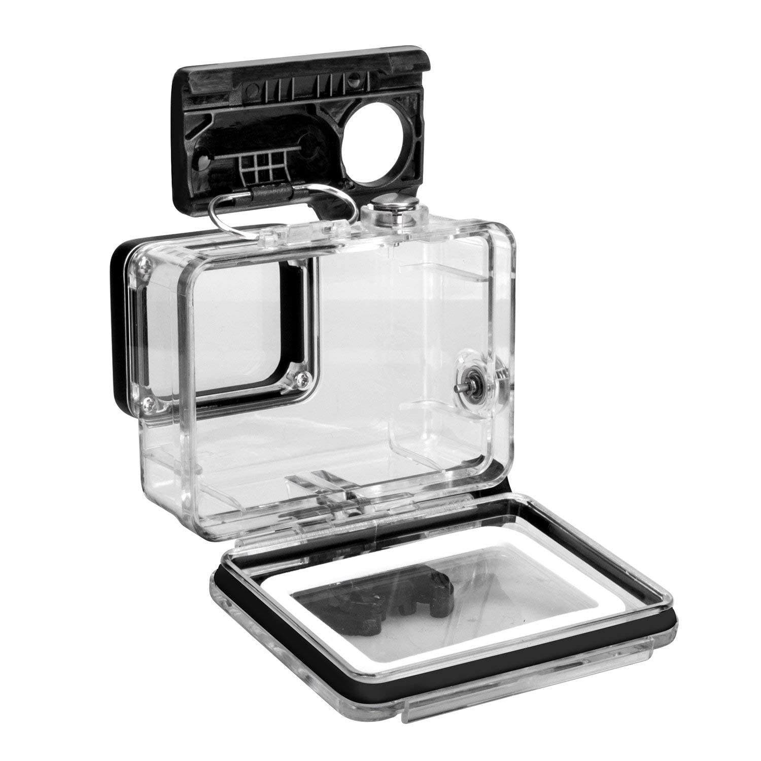 OKFUN 60M/196FT Waterproof Housing Case for Go Pro Hero 7/6/5/(2018) Black, Waterproof Case Diving Protective Housing Shell with Touchable Cover for Go Pro Action Camera Underwater Dive Shell