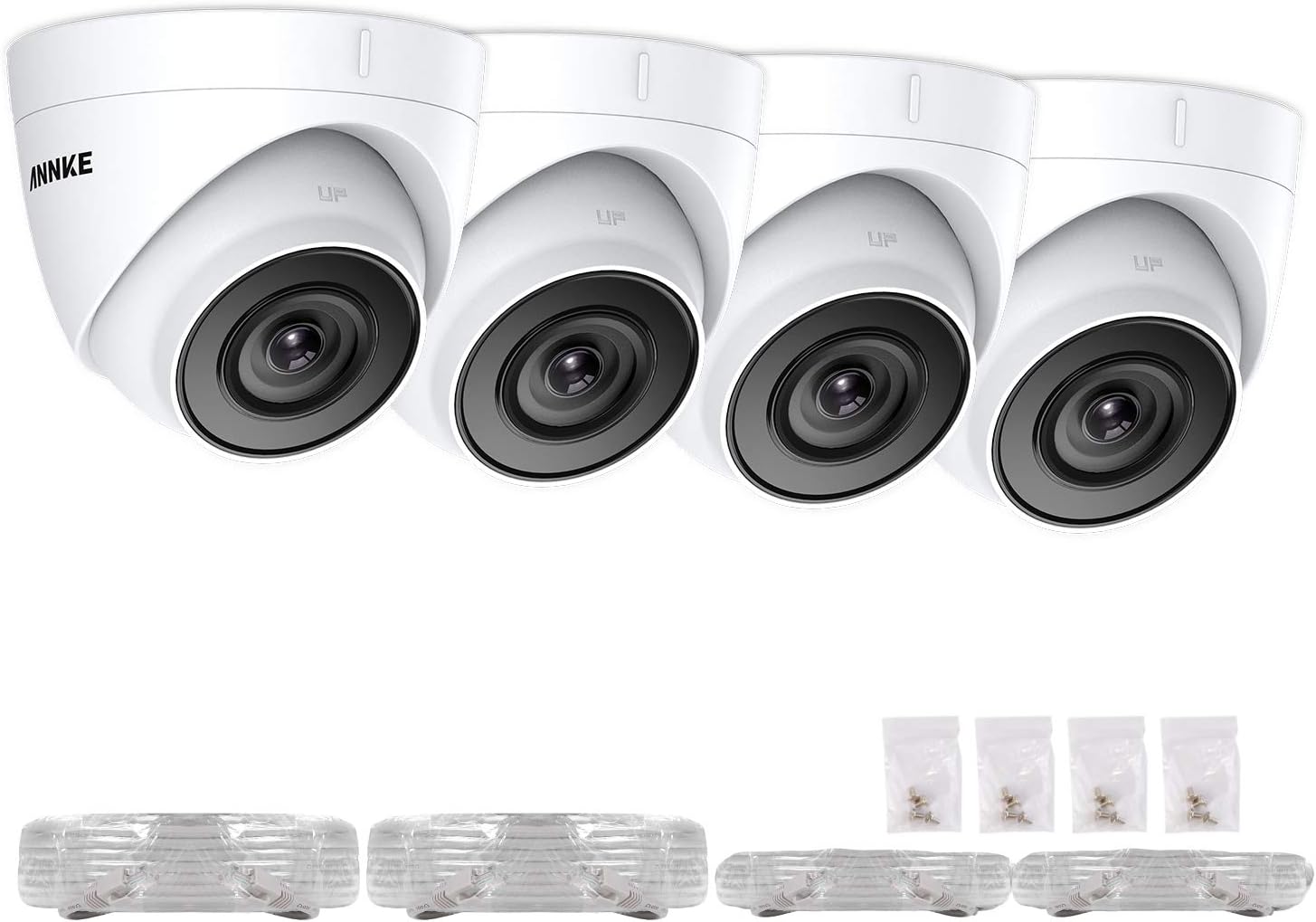 ANNKE C500 4pcs Ultra HD 5MP Outdoor POE CCTV Camera Dome Security