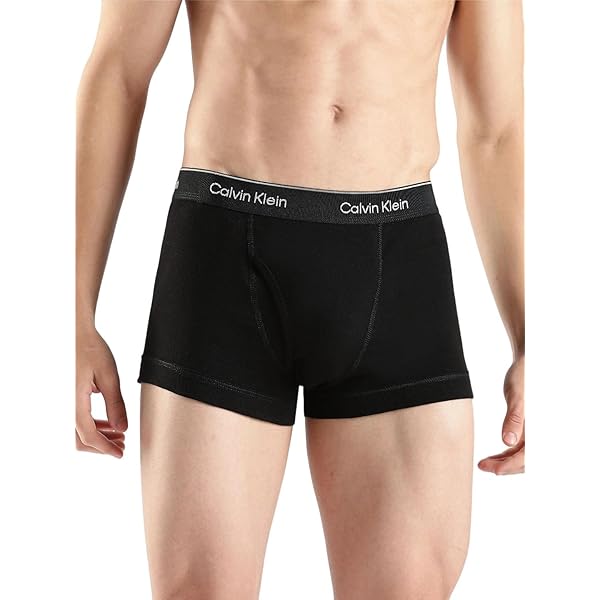 ck☆ Amazon.com: Calvin Klein Icon Cotton Stretch 3-Pack Low Rise Trunk