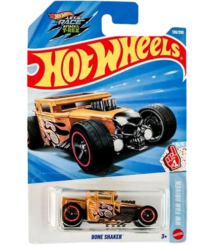 Amazon.com: Hot Wheels Bone Shaker, Legends of Speed 3/10 [Black