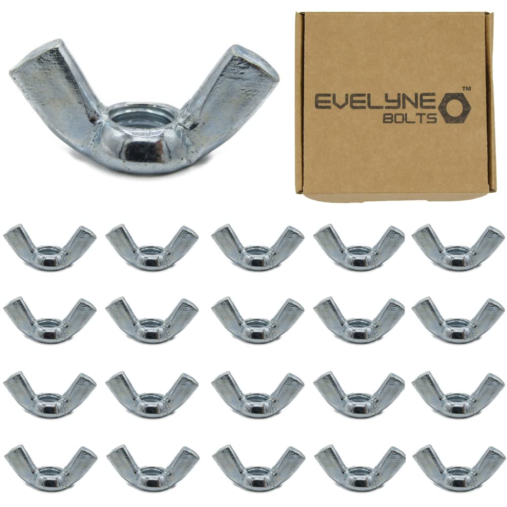 M8 (8mm) Wing Nuts - Steel (Pack of 20)