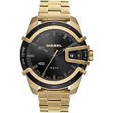 Diesel Caged Men's Watch with Stainless Steel Bracelet or Genuine Leather Band