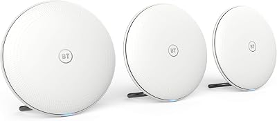 BT Whole Home Wi-Fi Pack Of 3 Discs AC2600 Mesh System