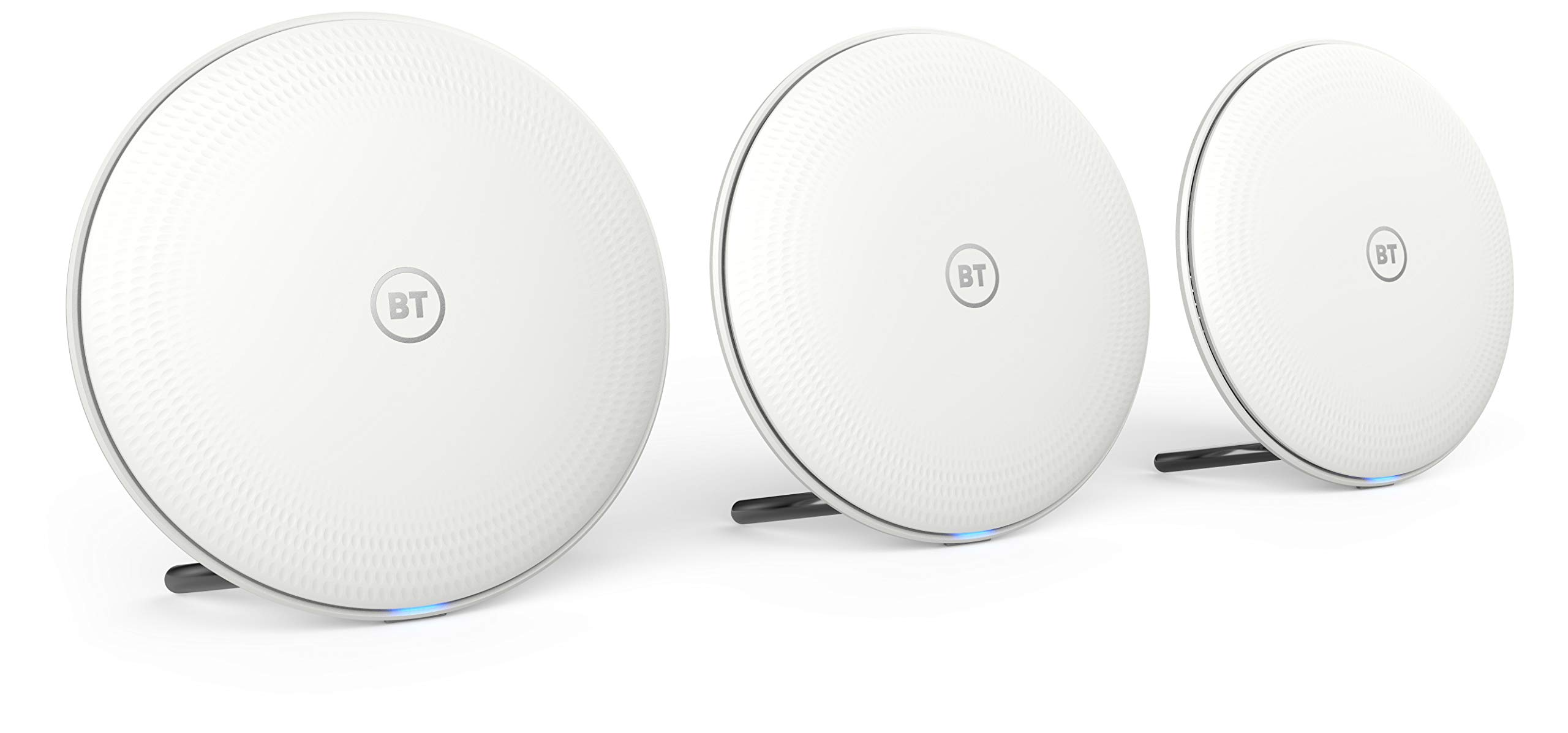 BT Whole Home Wi-Fi, Pack Of 3 Discs, Mesh Wi-Fi Seamless, Speedy (AC2600) Connection, Wi-Fi Everywhere In Medium To Large Homes, App Complete Control And 3 Year Warranty