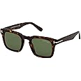 Tom Ford - FT0751 Dark Havana Square Men Sunglasses - 50mm