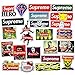 Fashion Laptop Stickers Waterproof Skateboard Pad Macbook Car Snowboard Bicycle Luggage Decor (24 PCS)