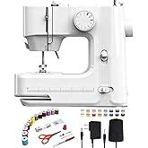 LuckySew:Make Your Own Luck.Sewing machine,sewing machine for beginners with 12 Built-in Stitches,Dual-speed and foot pedal,Home portable sewing machine with accessory kit included.