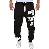 COTTORY Men's Harem Casual Baggy Hiphop Dance Jogger Sweatpants Trousers