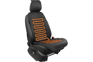 MAXPHENIX Soft PU Leather Seat Cushion with Full Back Cover – Universal Seat Cover for Everyday Comfort, Fits Most Chairs and Seats for Home, Office, or Travel (Black 1 Pack)