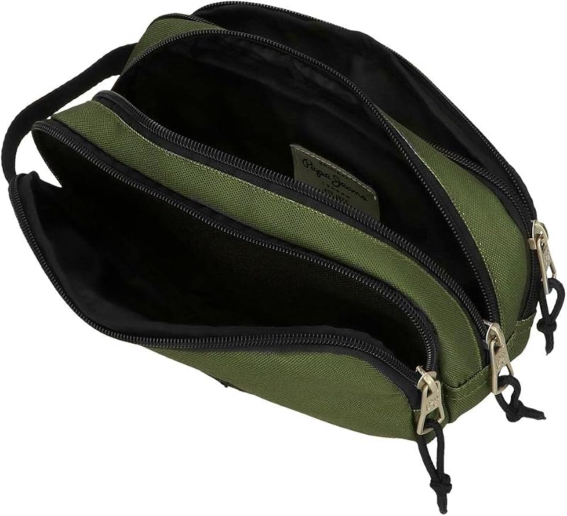 Aris Federmäppchen, dreifach, Grün, 22 x 10 x 9 cm, Polyester, grün, Dreifach-Etui