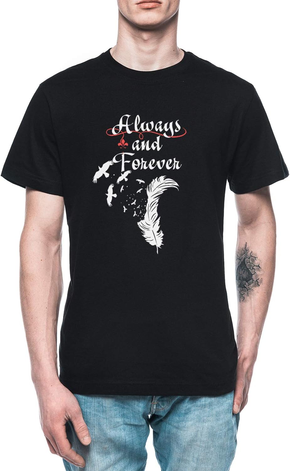 Always and Forever Men's T-Shirt Tee Black