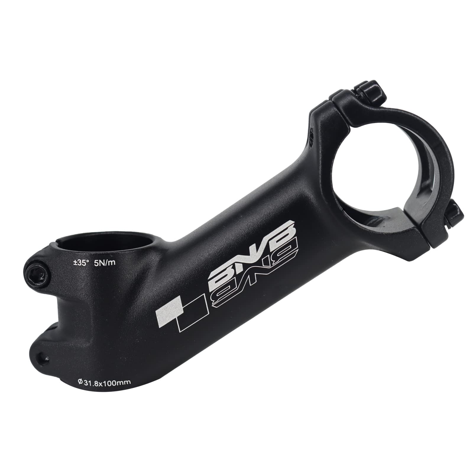 PLATTBK Bike Stem 31.8mm 35Degree, Aluminum Alloy MTB Stem Riser Bicycle Handlebar Stem for BMX Road Bike Mountain Bike(100mm)