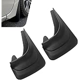 ekurfos 2 PCS Car Mud Flaps, Front and Rear Splash Fender Guard Trim, Anti-scratch Heavy-duty Mudguard Protector, Universal Modification Accessories for Most Cars SUVs Trucks (Black)