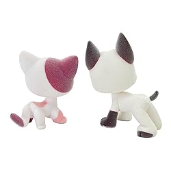 2pcs Custom-Made Flocked Animal Figure Fuzzy Collie
