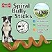GigaBite 6 Inch Odor-Free Spiral Bully Sticks (10 Pack) - USDA & FDA Certified, All Natural, Curly Bully Spring Dog Treat - By Best Pet Supplies