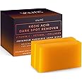 VALITIC Kojic Acid Dark Spot Remover Soap Bars with Vitamin C, Retinol, Collagen, Turmeric - Original Japanese Complex Infused with Hyaluronic Acid, Vitamin E, Shea Butter, Castile Olive Oil (2 Pack)