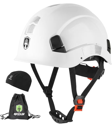 Land Helmets EcoPro Safety Helmet – Vented, ANSI Z89.1 Type 1 Class C, Lightweight For Arborist, Scaffolding & Rescue