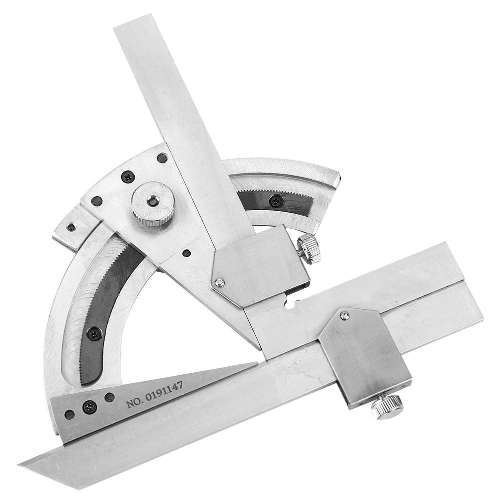 Protractor Angle Finder,Universal Bevel protractor ruler,0-320° Steel Angle Meter with arm,for woodworking, construction,etc